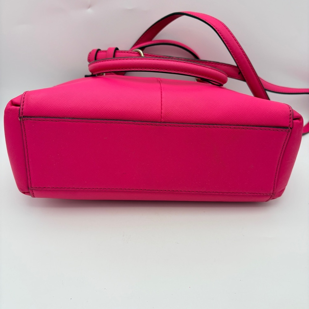 COACH Madison Mini Christie Carryall Satchel with Crossbody Strap in Hot Pink - Picture 7 of 13
